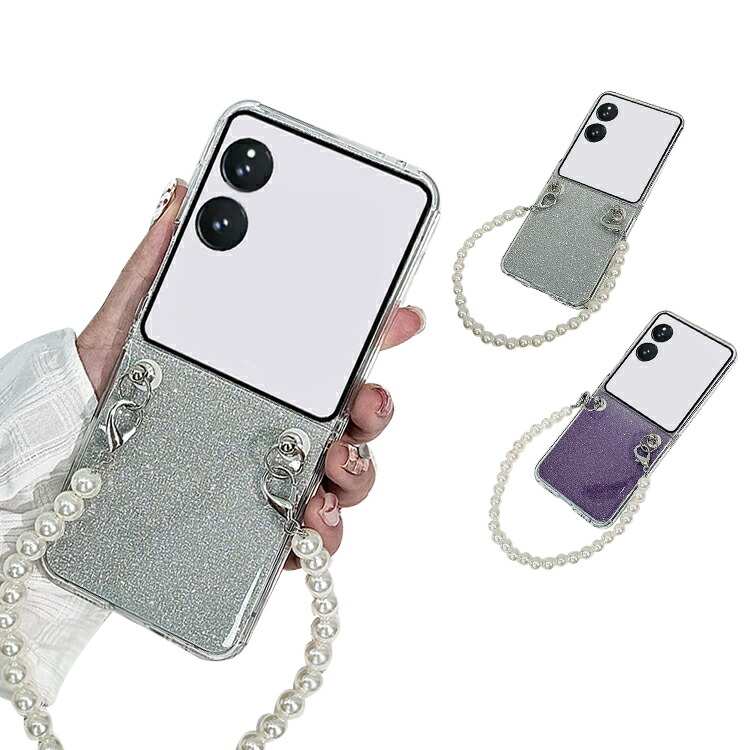 Xiaomi MIX Flip �ϏՌ� �P�[�X �J�o�[ �܂肽���݌^ �X�g���b�v�t�� �n���h�R �X�g���b�v ���� ���킢�� ���炫�� �O���b�^�[ ���f�B�[�X  �V���v��