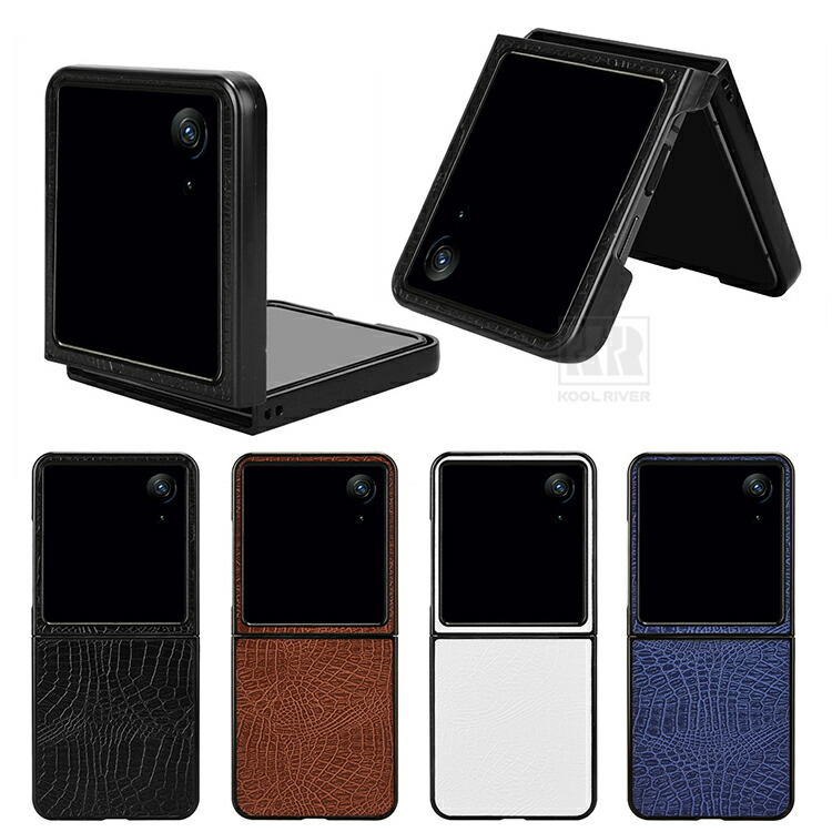 Nubia Flip 3�Ή� �P�[�X �ϏՌ� �J�o�[ �܂肽���݌^ �N���R�_�C���� PU���U�[ ZTE �k�r�A �t���b�v3 �������� �������