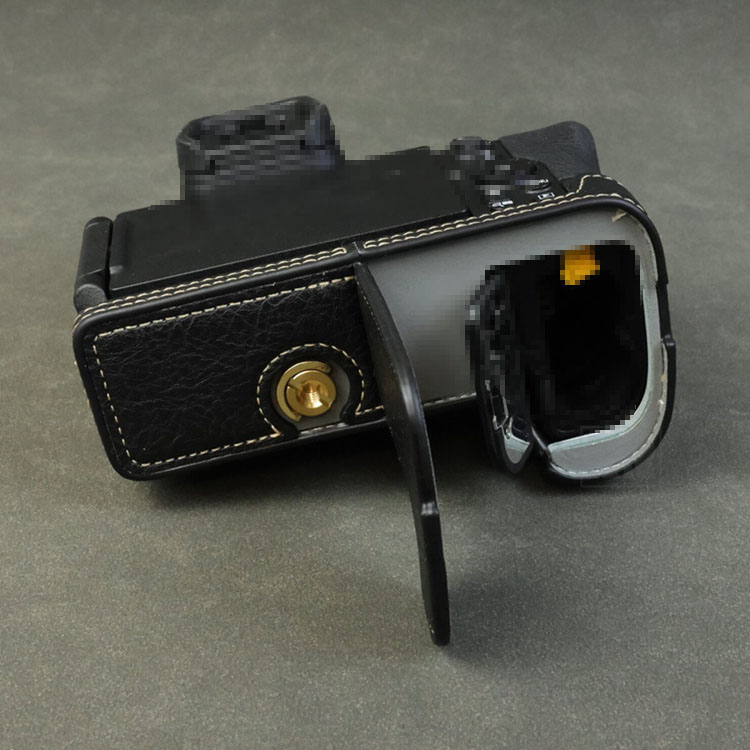 Nikon Z5II ケース カメラケース PUレザーハーフケース ハーフカバー