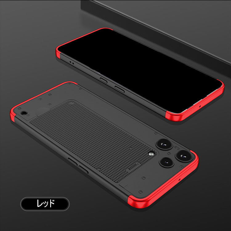 Nothing Phone (3a) Lite ケース 耐衝撃 ハードケース マットブラック