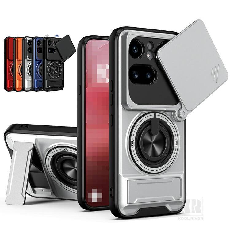 Nothing Phone 4a�Ή� �P�[�X 4a Pro �J�o�[ �X���C�h���J���������Y�J�o�[�t�� �����Y�ی� �X�^���h�@�\ 2�d�\�� �i�b�V���O �t�H��4a/4a�v��