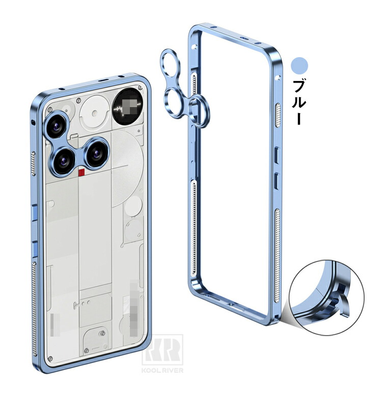 Nothing Phone 3 バンパー ケース アルミバンパー カメラレンズカバー
