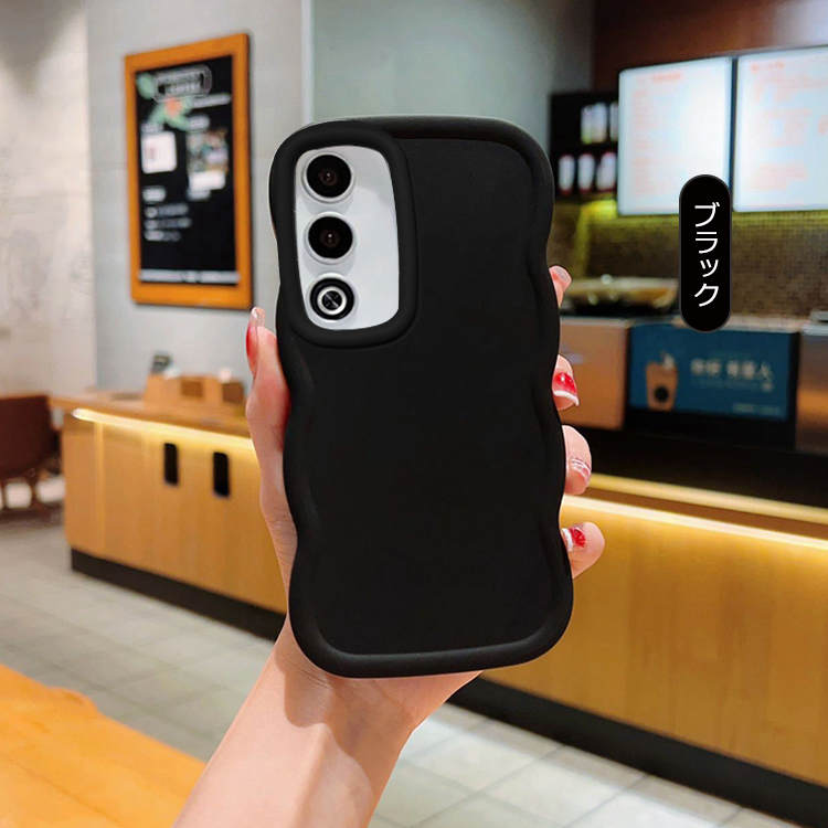 OPPO A3 5G ケース ウェーブ 波型 なみなみ カバー TPU ソフト 波状