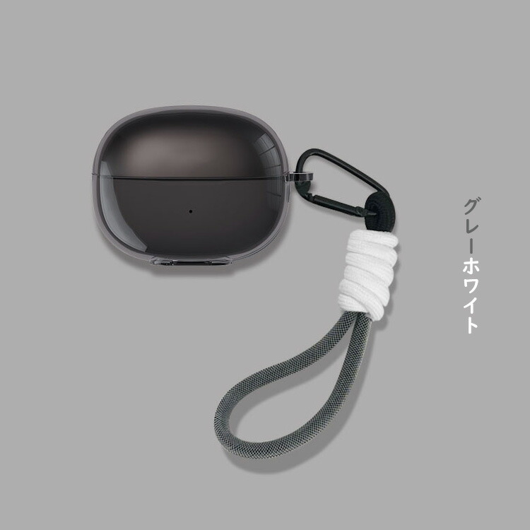 Shokz OpenDots ONE ケース カバー クリア 透明 TPU シンプル 紐
