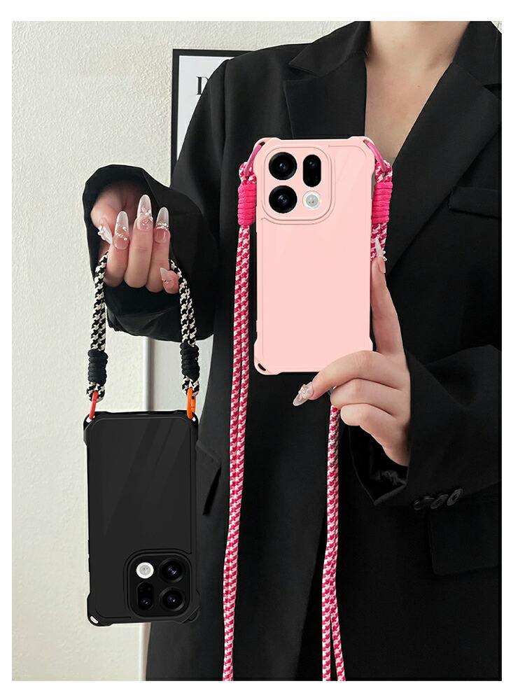 OPPO Find X9 ケース スマホショルダー Pro カバー耐衝撃 ストラップ
