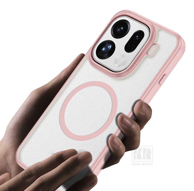 OPPO Find X9 ケース Pro カバー マット 背面半透明 側面滑り止め TPU