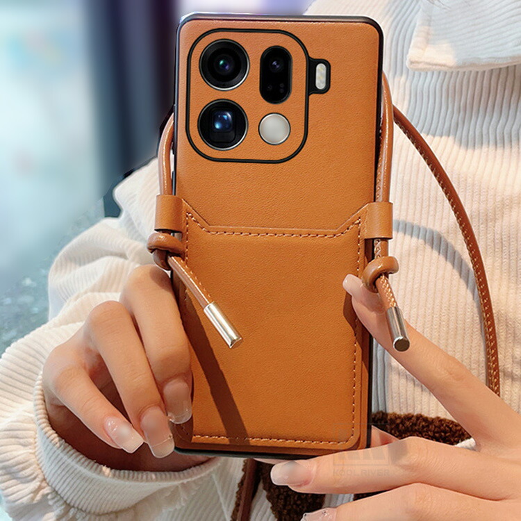 かほ OPPO Find X9 ケース スマホショルダー 耐衝撃 Pro カバー PUレザー