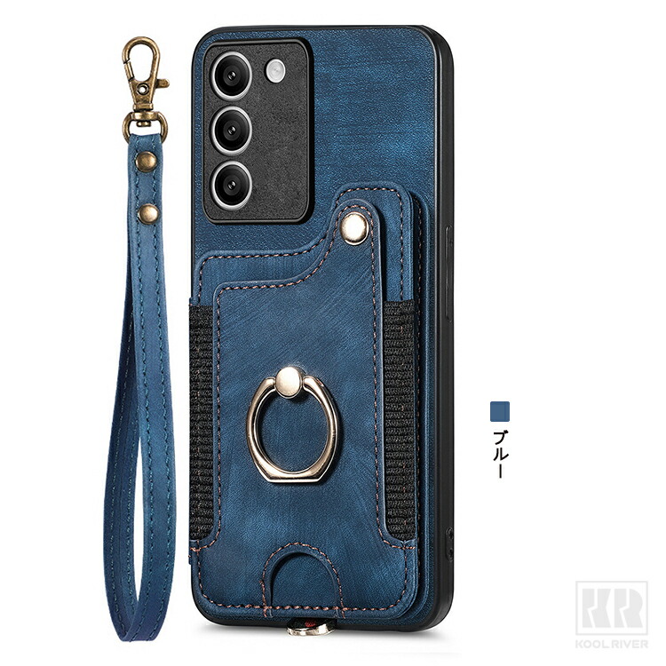 OPPO A5 5G ケース 耐衝撃 カバー ストラップ付き PUレザーケース 側面
