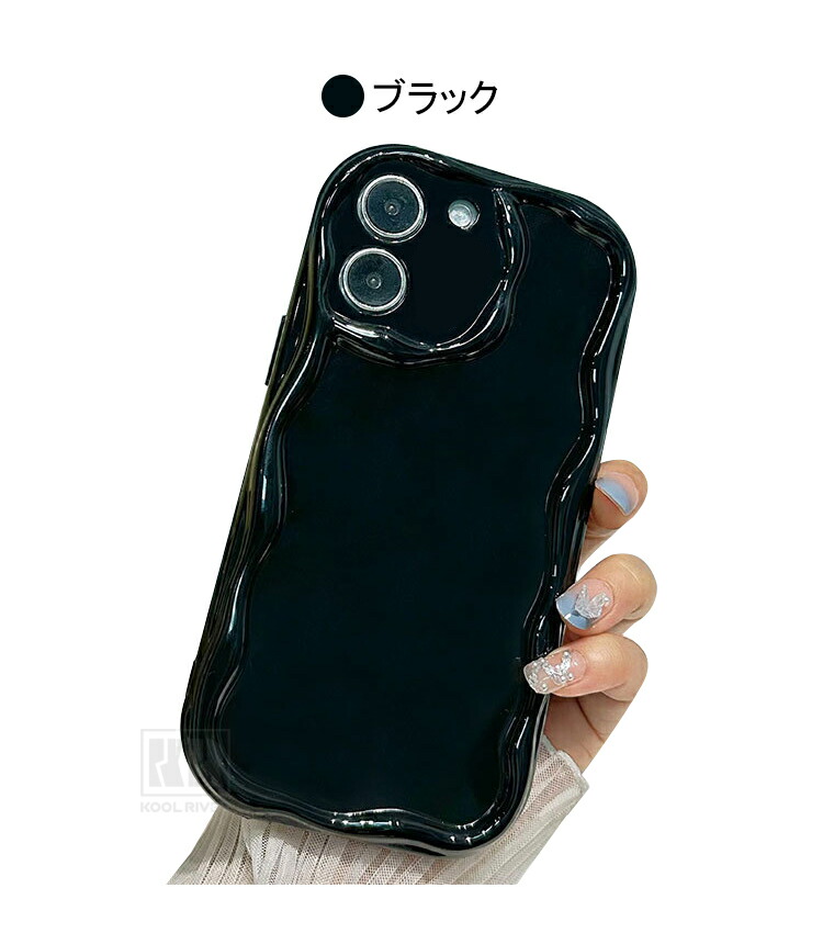 POCO M7 Pro 5G クリアケース ウェーブ 波型 なみなみ カバー クリア
