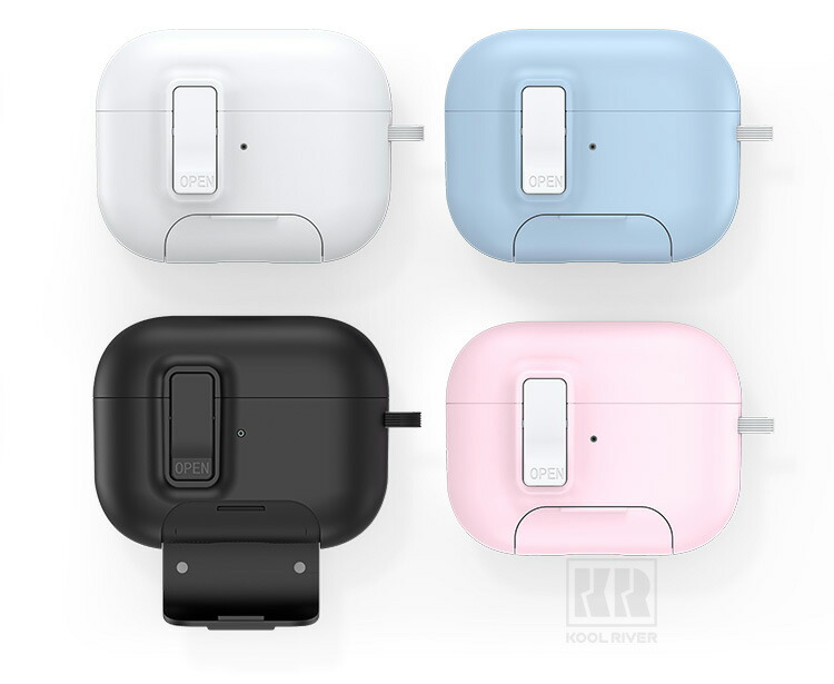 AirPods Pro 3 耐衝撃 ケース 第3世代 カバー カラビナ付き 2重構造 Qi