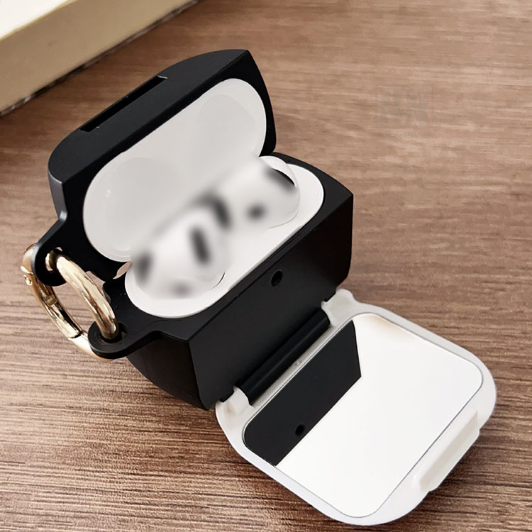 AirPods Pro 3 耐衝撃 ケース 第3世代 カバー ヒョウ柄 化粧鏡付き 