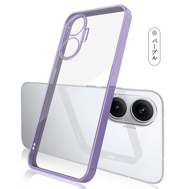 POCO F7 ケース クリア カメラ保護あり カバー メッキ TPU 透明 ソフトケース ストラップ穴 可愛い お洒落 ストラップホール付き シンプル  小米 シャオミ |  | 05
