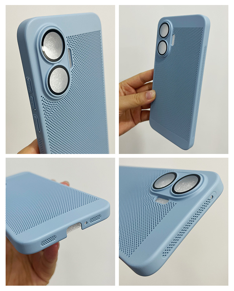 POCO F7 ケース カバー プラスチック ハードケース メッシュ 通気性