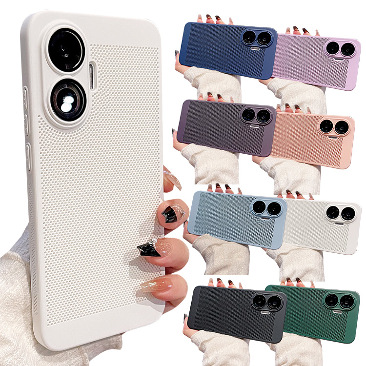 POCO F7 ケース カバー プラスチック ハードケース メッシュ 通気性