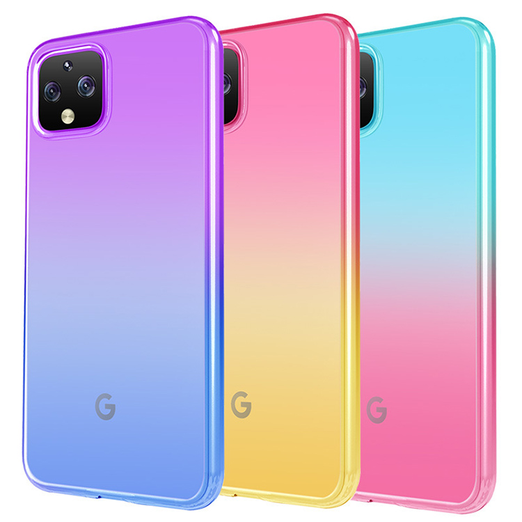 Google Pixel4 / Pixel4XL クリアケース/カバー TPU 耐衝撃 透明