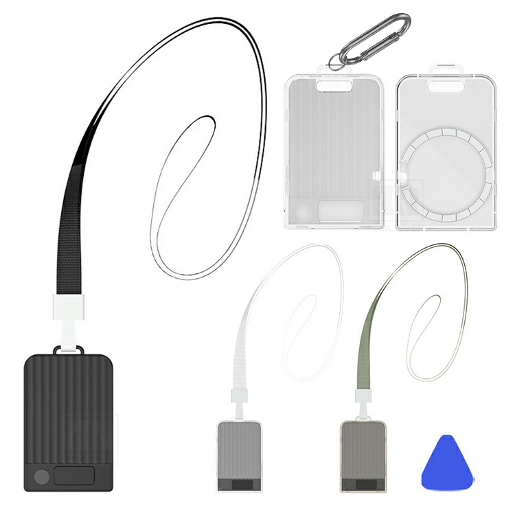 PLAUD NOTE �N���A �P�[�X PLAUD NOTE Pro �J�o�[ ���� �v���X�`�b�N �l�b�N�X�g���b�v�t�� �J���r�i�t�� ��t�� Qi�[�d ���C�����X�[�d �Ή� �X�g���b�v