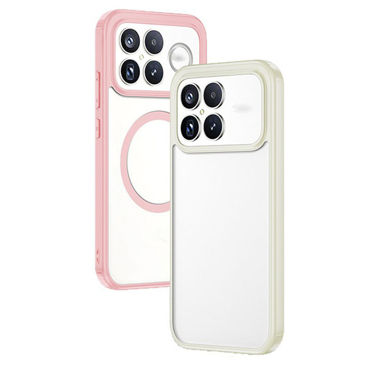 POCO F8 Pro ケース Ultra カバー マット 背面半透明 TPU+プラスチック