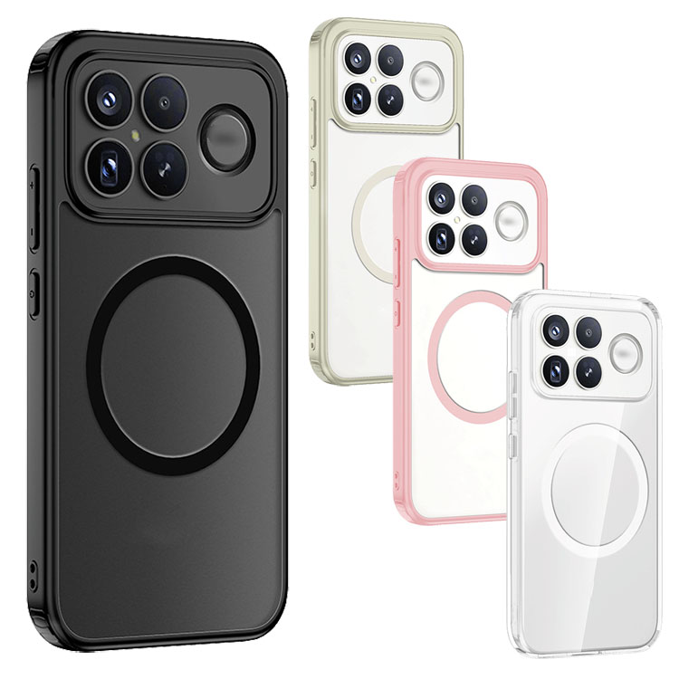 POCO F8 Pro ケース Ultra カバー マット 背面半透明 TPU+プラスチック