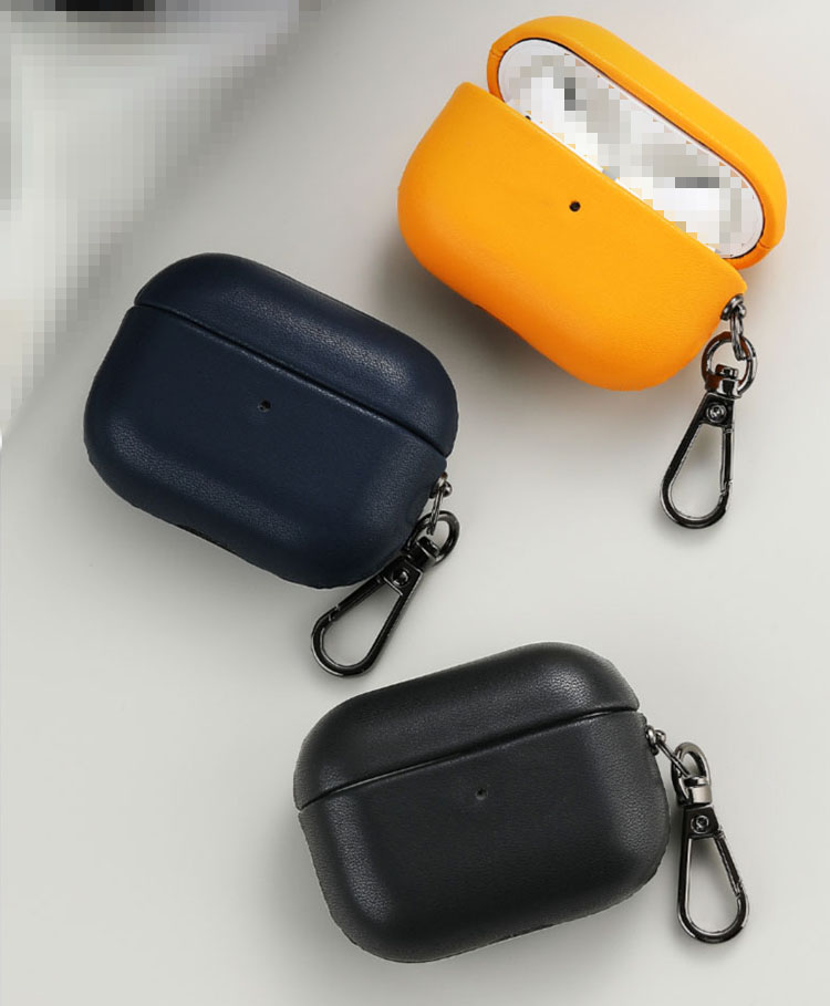 Apple AirPods Pro2 ケース 2022モデル 第2世代 カラビナ付き レザー調