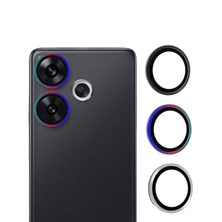 POCO F6 カメラカバー 1セット2枚入りガラスフィルム カメラ保護 レンズカバー 小米 シャオミ Xiaomi POCO F6 強化ガラス アルミ レンズ保護 保護フィルム｜keitaicase