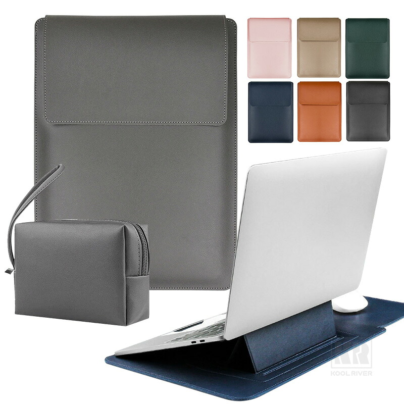 MacBook Air 13.6�C���` �P�[�X MacBook Pro 14.2�C���` �J�o�[ PU���U�[ �d�����[�|�[�`�t�� ���΂�^ �X�^���h�@�\ ���[�P�[�X �o�b�O�^