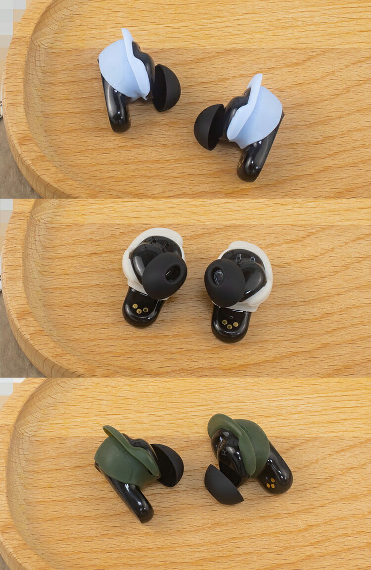 QuietComfort Ultra Earbuds スポーツヘッドフォン 3セット (L+S+M) 合計6枚入 ワイヤレスイヤホンカバー イヤーピース ソフト パッド シンプル おしゃれ｜keitaicase｜02