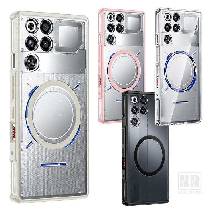 REDMAGIC 11S Pro �N���A �P�[�X 11SPro+ �J�o�[ �w�ʃ}�b�g������ �w�ʃP�[�X Qi�[�d ���C�����X�[�d �Ή� Nubia �k�r�A ���b�h�}�W�b�N11S�v��/11S�v��
