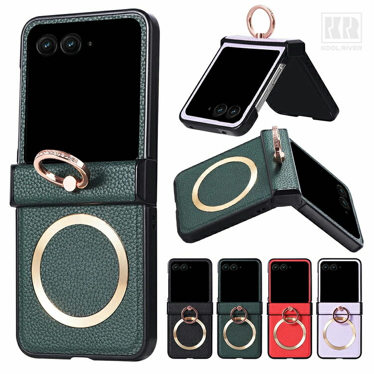 Insta Razr 70/70s/70d�Ή� �P�[�X Razr70 Ultra �ϏՌ� �J�o�[ �܂肽���݌^ PU���U�[ ���C���X�g�[�� ��̌^�����O�t�� �X�^���h�@�\ �V���v�� ������