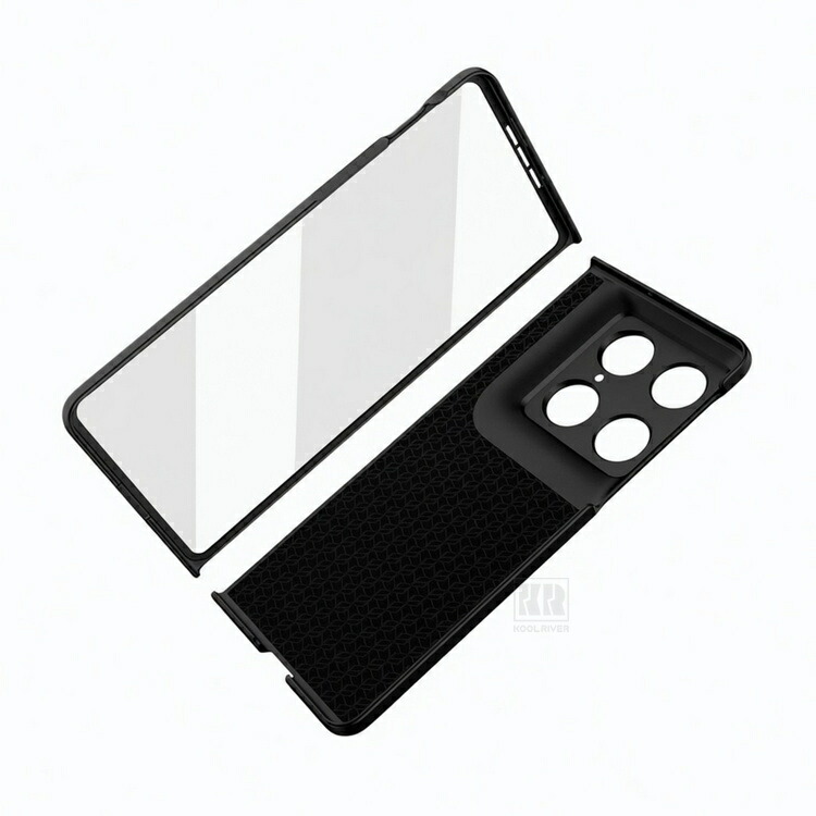 Moto Razr Fold対応 ケース 耐衝撃 カバー 強化ガラスフィルム付き