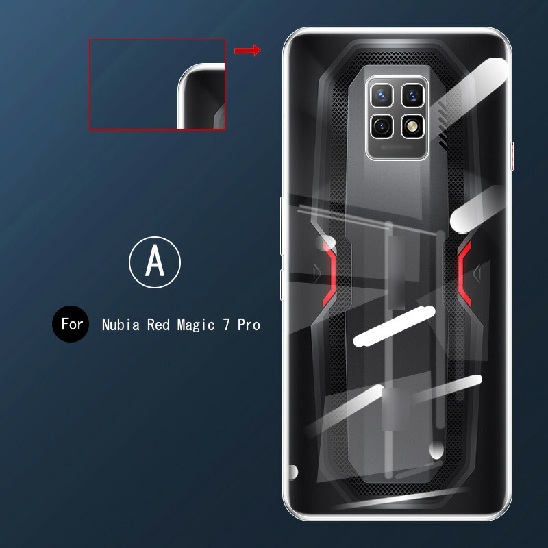 ブランド登録なし Nubia Red Magic 7 クリアケース 透明 耐衝撃 カバー 