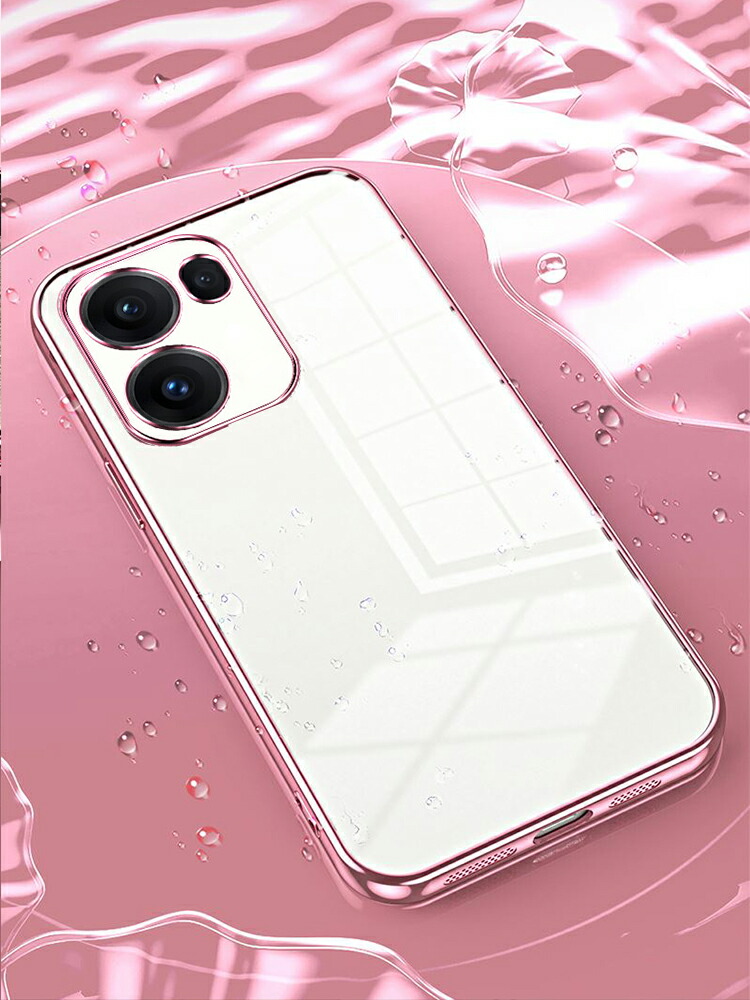 OPPO Reno13 A クリアケース reno 13a カバー クリア 透明 メッキ TPU