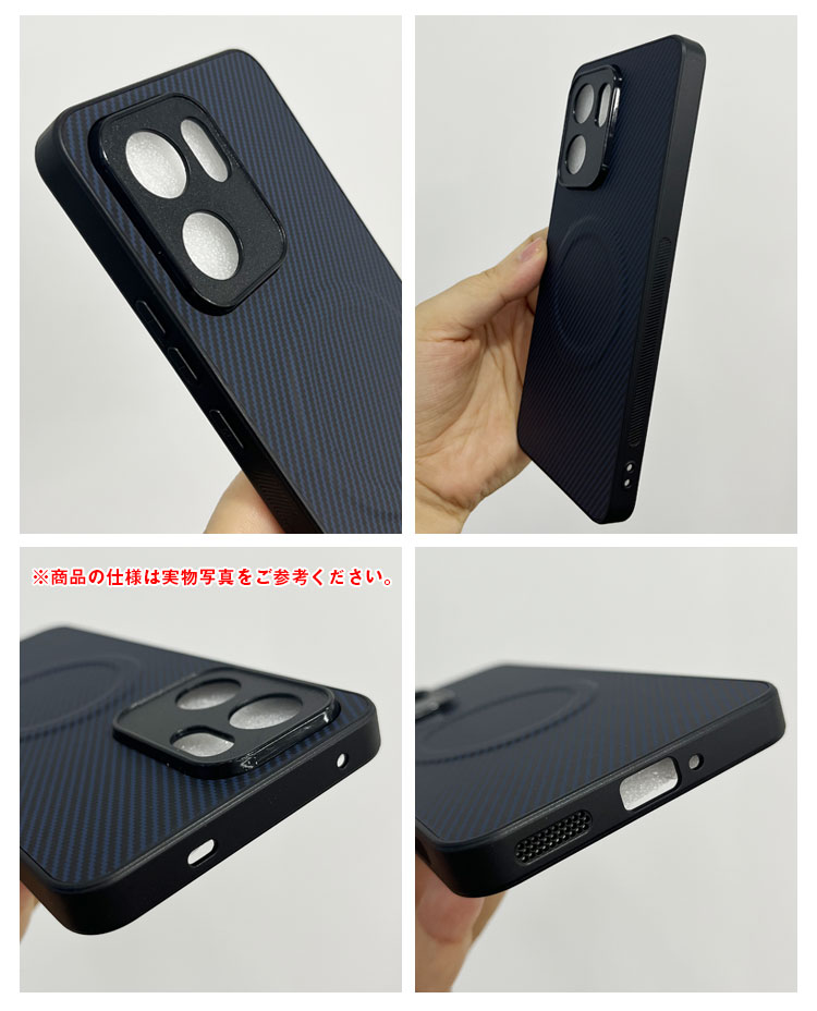 OPPO Reno13 A 耐衝撃 ケース reno 13a カバー カーボン調 PUレザー