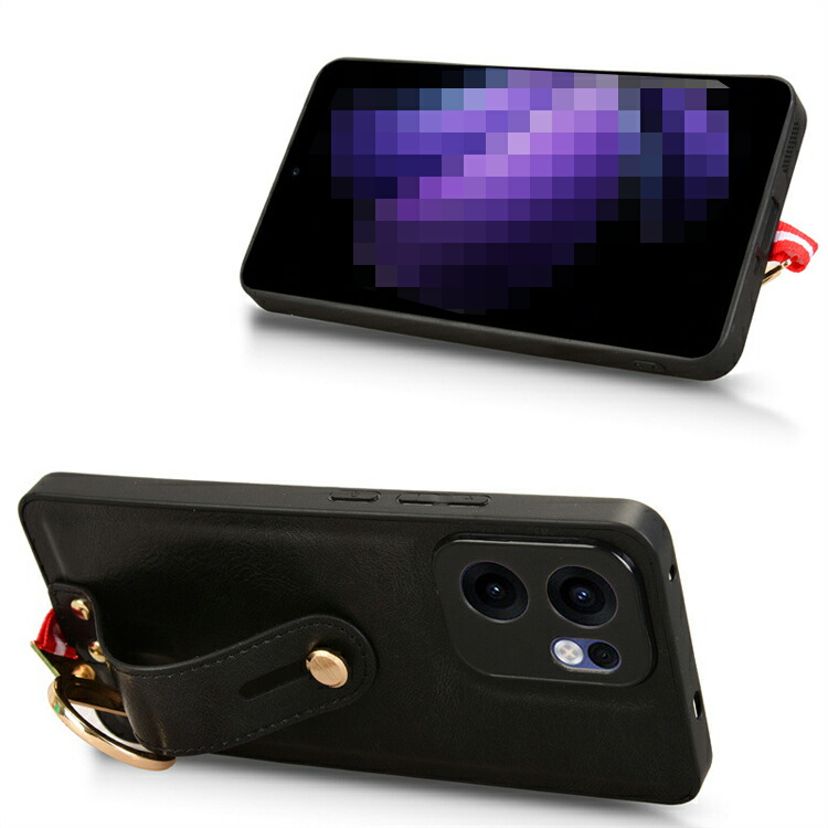 OPPO Reno13 A 耐衝撃 ケース reno 13a カバー PUレザー ネック