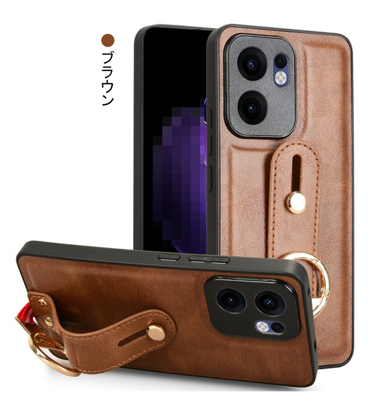 OPPO Reno13 A 耐衝撃 ケース reno 13a カバー PUレザー ネック