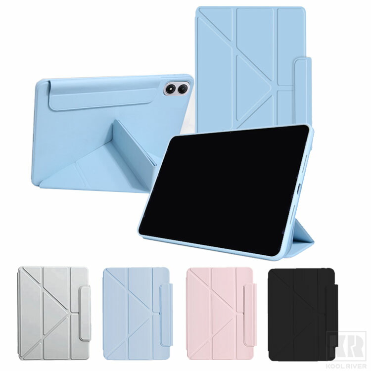 Redmi Pad 2 Pro / Poco Pad M1 �P�[�X �I�[�g�X���[�v �@�\�t�� 12.1�C���` �蒠�^ �J�o�[ PU���U�[ �X�^���h�@�\ �V���I�~