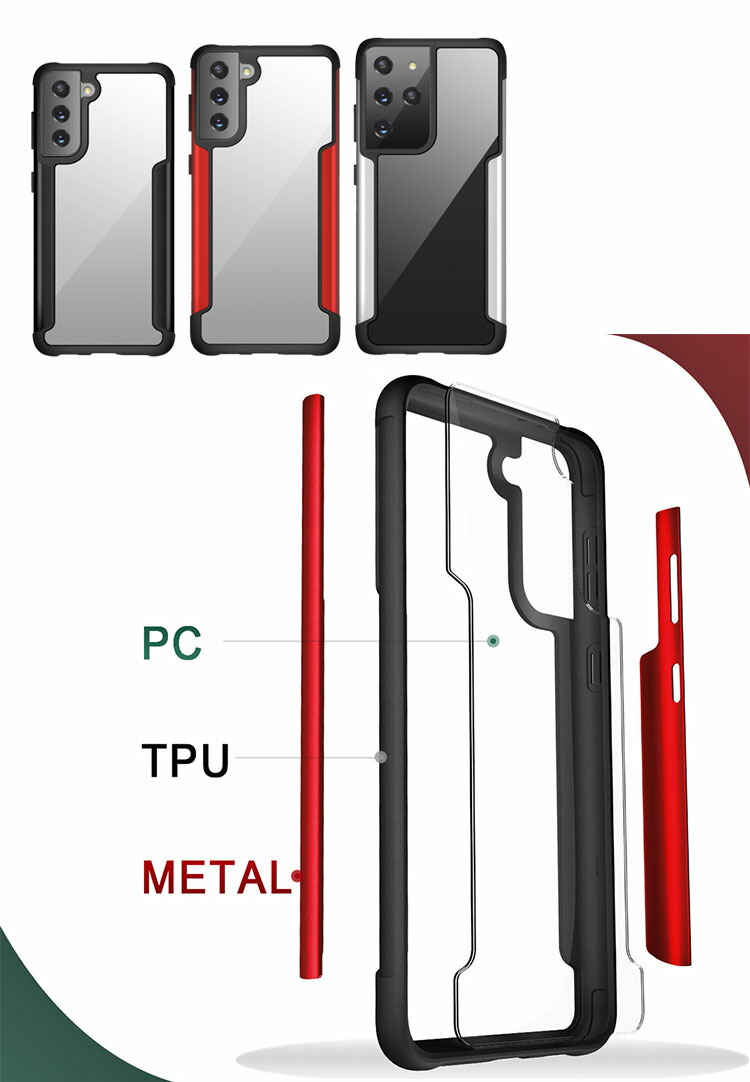 Galaxy S21/S21+/S21 Ultra クリアケース ギャラクシー S21/S21 プラス/S21 ウルトラ 透明 ハードケース 耐衝撃 アンドロイド おすすめ｜keitaicase｜03