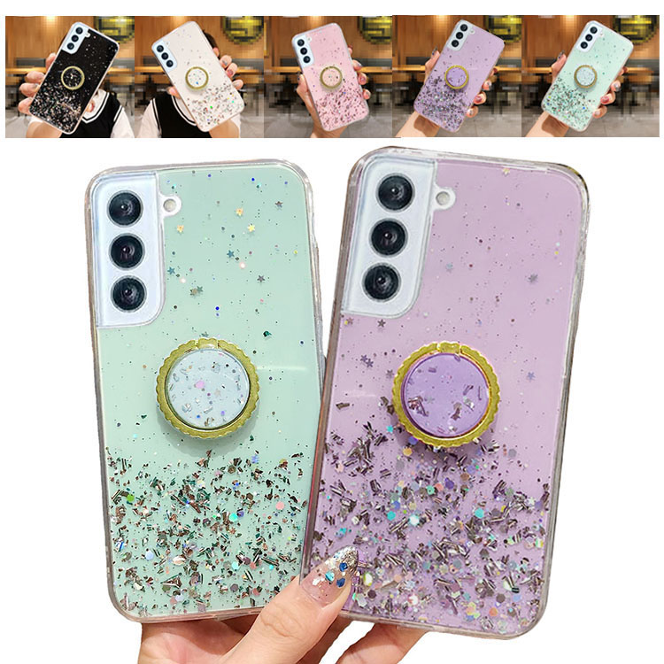 Galaxy S22/S22＋/S22 Ultra ケース/カバー リング付き かわいい