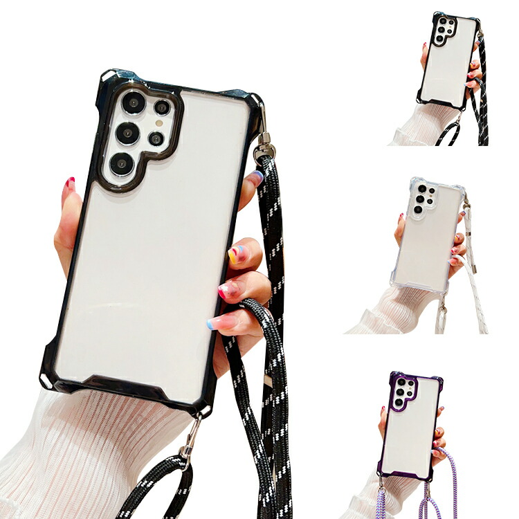 Galaxy S25 �P�[�X �X�}�z�V�����_�[ S25+/S25 Ultra �J�o�[ �N���A ���� �ϏՌ� �V�����_�[�X�g���b�v ���|���x���g�t�� �������߉\ �p �ی�