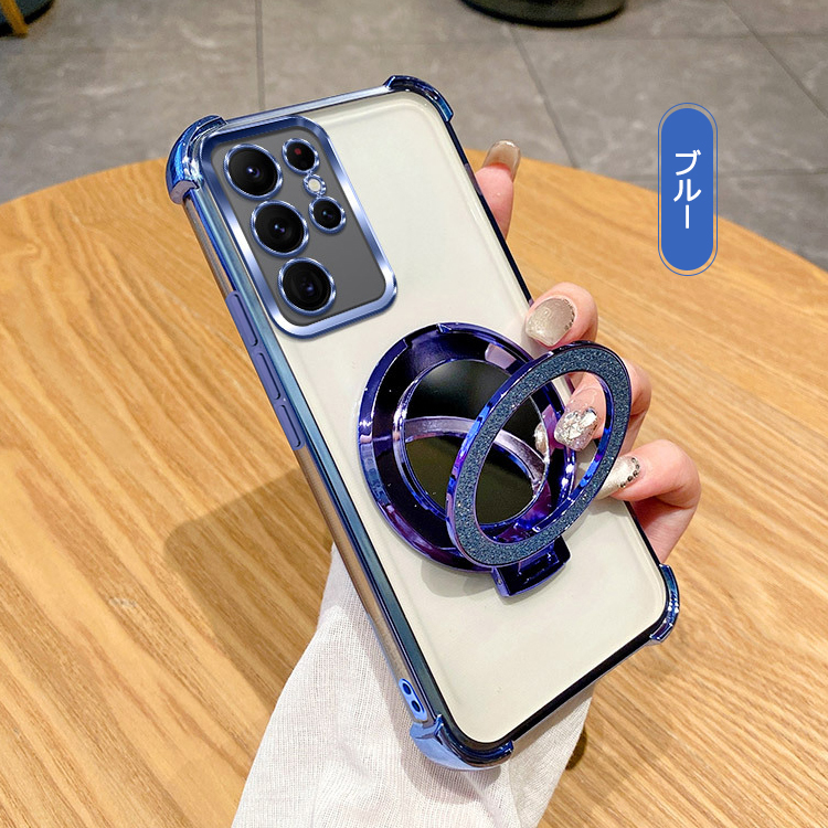 Galaxy S25 ケース クリア S25+/S25 Ultra カバー 透明 メッキ TPU