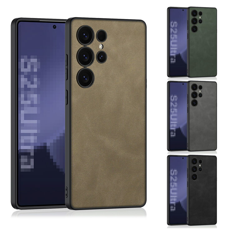 Galaxy S25 �P�[�X �J�o�[ PU���U�[�v���X�`�b�N �w��PU���U�[�P�[�X �V���v�� �A���h���C�h S25+/S25 Ultra Samsung �T���X�� �M�����N�V�[ S25/S25
