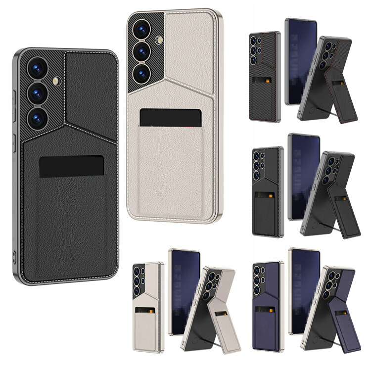 Galaxy S25 �P�[�X S25+ S25 Ultra �J�o�[ �ϏՌ� Qi�[�d ���C�����X�[�d �Ή� �V���v�� �w�ʔ����� �w��PU���U�[�P�[�X �X�^���h�@�\ Samsung �T���X��