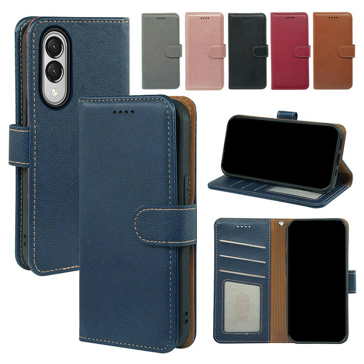 Galaxy S25 Edge �P�[�X �蒠�^ �J�o�[ PU���U�[ �蒠�^PU���U�[�P�[�X �X�^���h�@�\ �J�[�h���[ Samsung �T���X�� �M�����N�V�[ S25 Edge �A���h���C�h