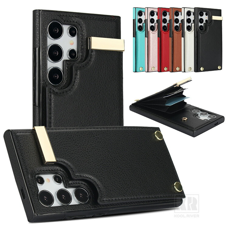 Galaxy S26 ケース S26+ Ultra カバー PUレザーケース カード収納