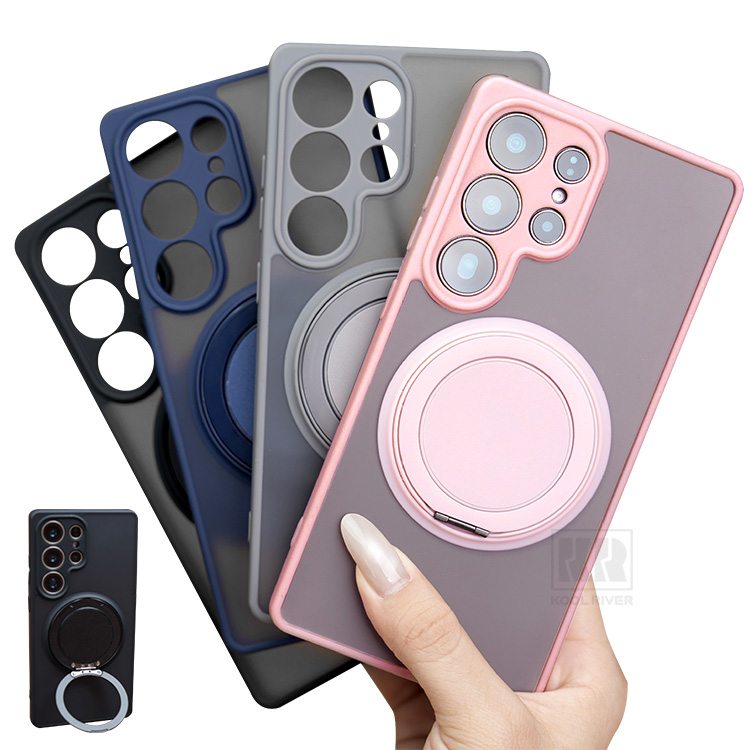 Galaxy S26 �P�[�X �ϏՌ� �J�o�[ �w�ʔ������}�b�g�d�l  ��̌^�����O�t�� �X�^���h�@�\ S26+/S26 Ultra Samsung �T���X�� �M�����N�V�[ S26/S26