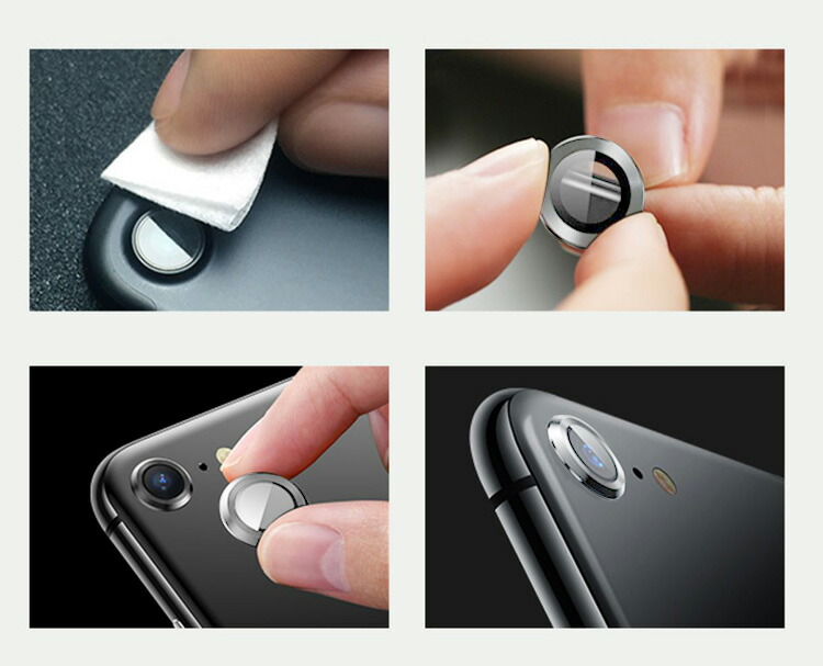 Apple iPhone SE 第3世代 カメラカバー 2022 ガラスフィルム カメラ保護 レンズカバー フルカバー アップル アイフォン 強化ガラス 2枚セット アルミ｜keitaicase｜03