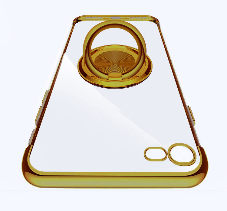 Apple iPhone SE3 ケース カバー メッキ 透明 TPU 一体型スマホリング付き スタンド機能 クリアケース ソフトケース アップル アイフォン iPhone SE｜keitaicase｜03