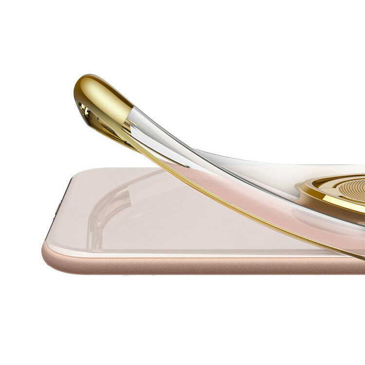 Apple iPhone SE3 ケース カバー メッキ 透明 TPU 一体型スマホリング付き スタンド機能 クリアケース ソフトケース アップル アイフォン iPhone SE｜keitaicase｜05
