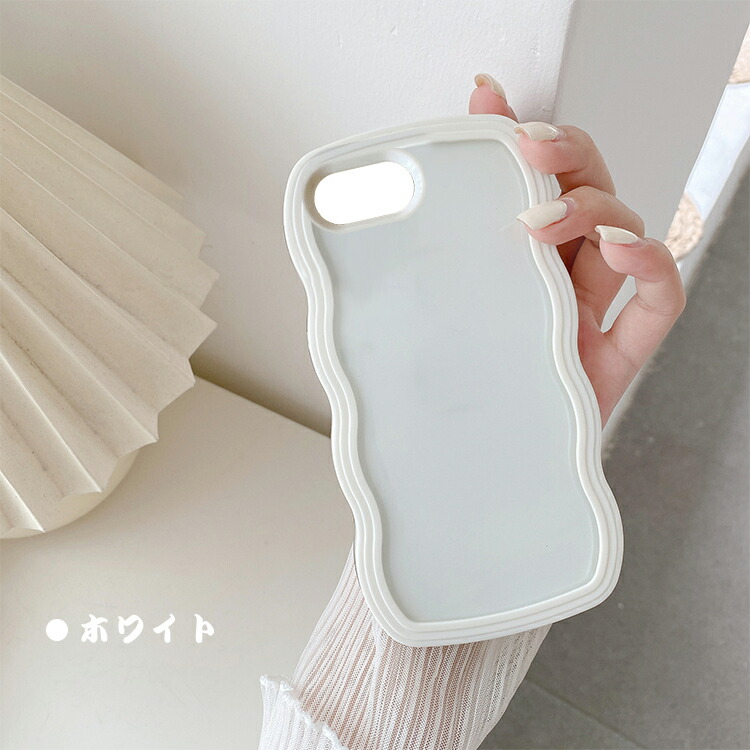 iPhone17e / iPhone16e クリア ケース ウェーブ 波型 なみなみ カバー