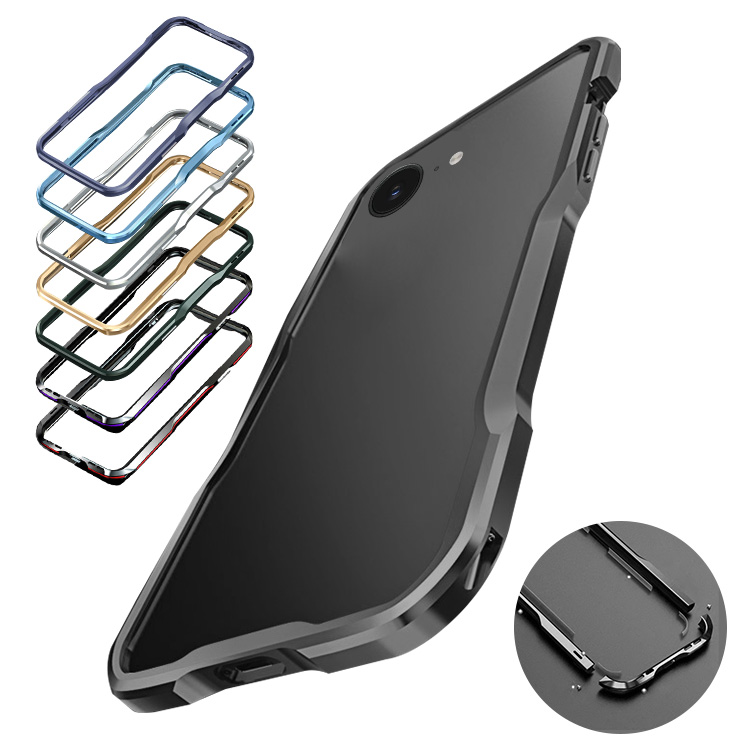 iPhone16e �o���p�[ �P�[�X �A���~ �o���p�[ ���������� �A���~�T�C�h�o���p�[ �A���~  ���^�� ���� �ȒP���� Apple �A�b�v�� �A�C�t�H�� 16e ��������