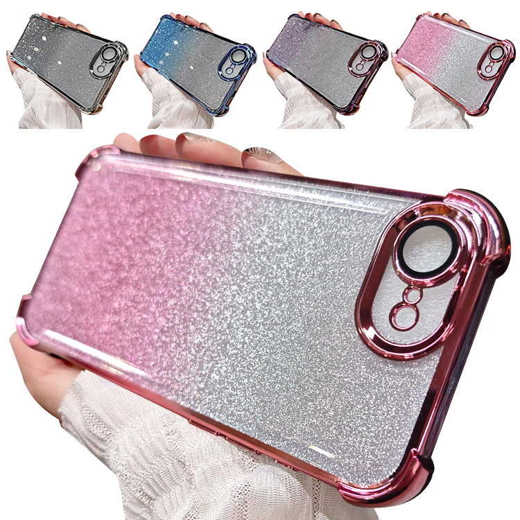 iPhone17e / iPhone16e  ���b�L TPU �\�t�g�R�[�i�[�o���p�[ �O���b�^�[ �O���f�[�V���� ���킢�� ���f�B�[�X Apple